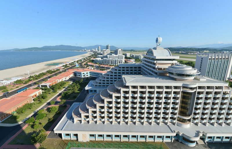 (평양 노동신문=뉴스1) = 북한의 원산 갈마해안관광지구. [국내에서만 사용가능. 재배포 금지. DB 금지. For Use Only in the Republic of Korea. Redistribution Prohibited] rodongphoto@news1.kr [국내에서만 사용가능. 재배포 금지. DB 금지. For Use Only in the Republic of Korea. Redistribution Prohibited] rodongphoto@news1.kr