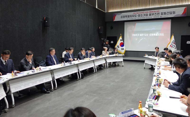 [서울=뉴시스]중소기업 옴부즈만-강원도 합동간담회.(사진=중소기업 옴부즈만 제공) 2025.10.28. photo@newsis.com *재판매 및 DB 금지