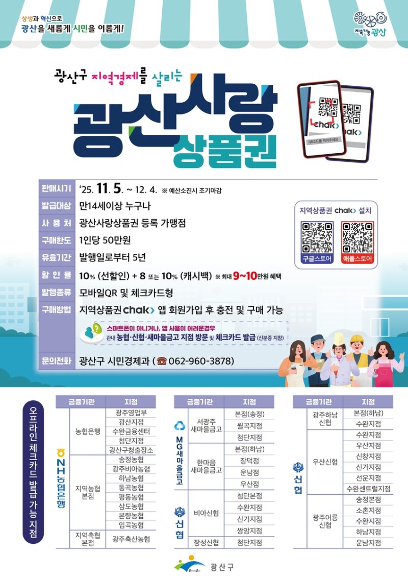 광주 광산사랑상품권 발행 (출처=연합뉴스)