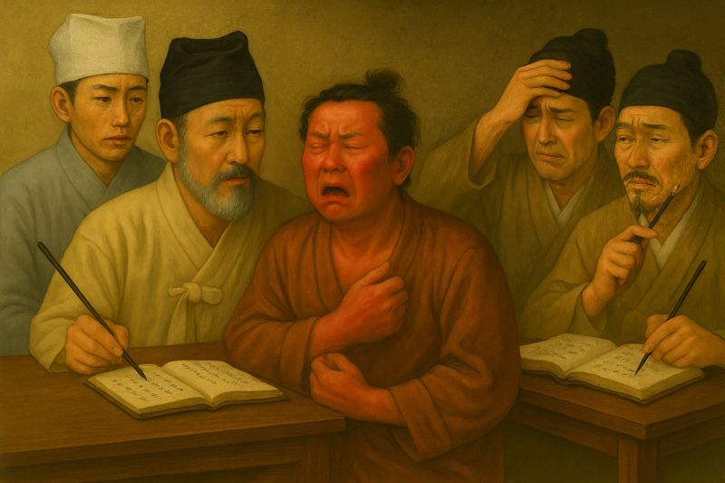 몸에 열이 나는 경우에는 진짜 열과 가짜 열이 있다. 진짜 열은 감염 등으로 인해서 발열이 있는 것이고, 가짜 열은 호르몬의 문제나 갱년기 장애에 나타나는 것으로 이것을 허열(虛熱)이라고 한다. 허열의 원인은 주로 음허(陰虛)로 보음(補陰)해야 한다. 챗GPT에 의한 AI생성 이미지.