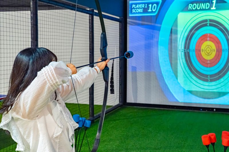 원더스페이스에서 즐길 수 있는 스크린 양궁