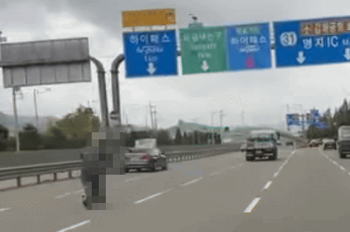 6차선 도로에 '전동킥보드'라니... "목적지가 저승인가"