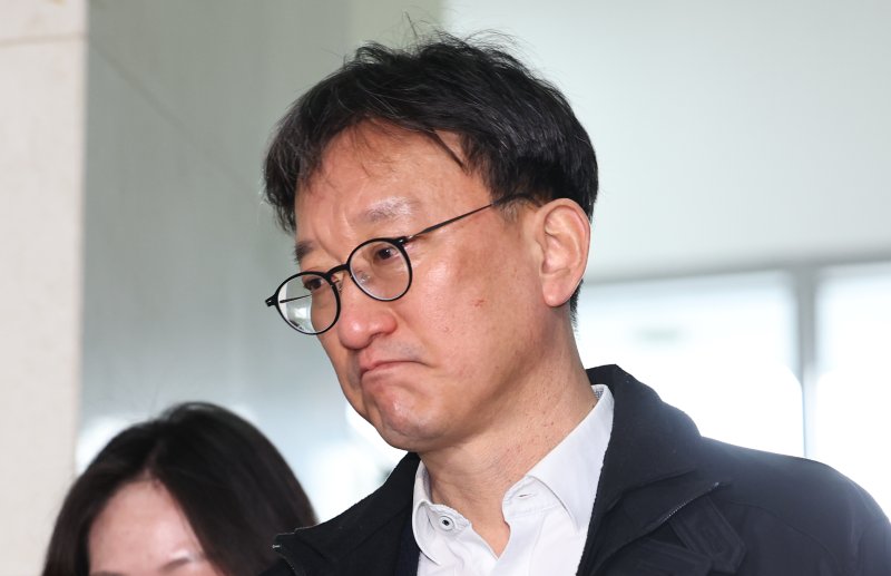 송창진 전 고위공직자범죄수사처(공수처) 부장검사가 29일 오전 서울 서초구 순직 해병 특별검사팀 사무실로 소환 조사에 출석하고 있다. 뉴시스