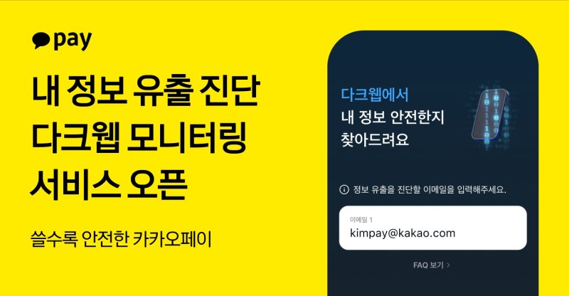 [서울=뉴시스] 카카오페이 ‘내 정보 유출 진단’ 서비스 이미지. (사진=카카오페이 제공) 2025.10.29. photo@newsis.com *재판매 및 DB 금지