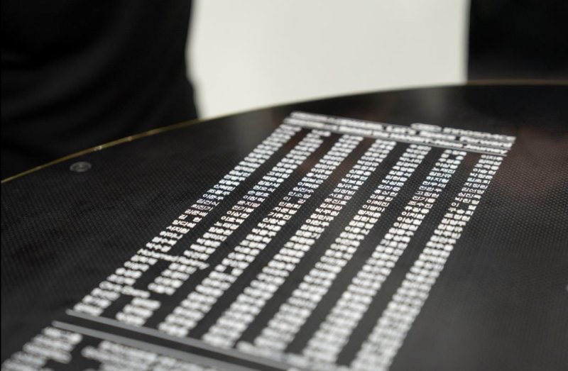 한빛-나노 PLA 상판에 새겨진 이노스페이스 임직원 이름 (출처=연합뉴스)