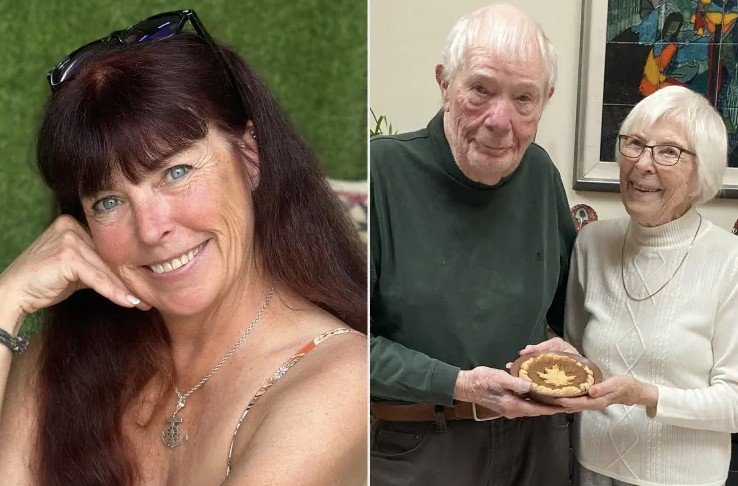 [뉴시스]동반 존엄사를 선택한 부부(오른쪽)과 그들의 딸인 코린(왼쪽)의 사진이다. (사진 = Corinne Gregory Sharpe 페이스북 캡처) *재판매 및 DB 금지