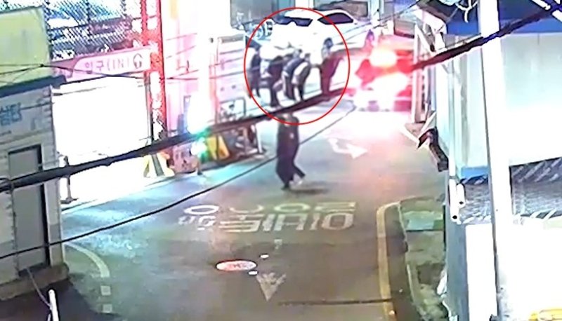 강도범행 전 결집한 조폭들 (출처=연합뉴스)