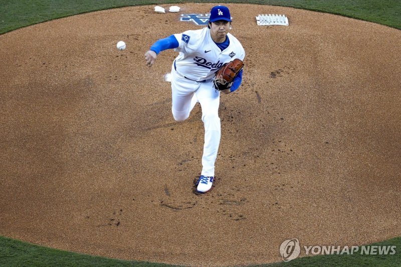 WS '투수' 데뷔전에서 6이닝 4실점 패전을 당한 오타니 쇼헤이 (출처=연합뉴스)