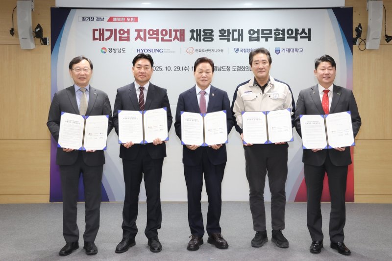 대기업 지역인재 채용 확대 업무협약 (출처=연합뉴스)