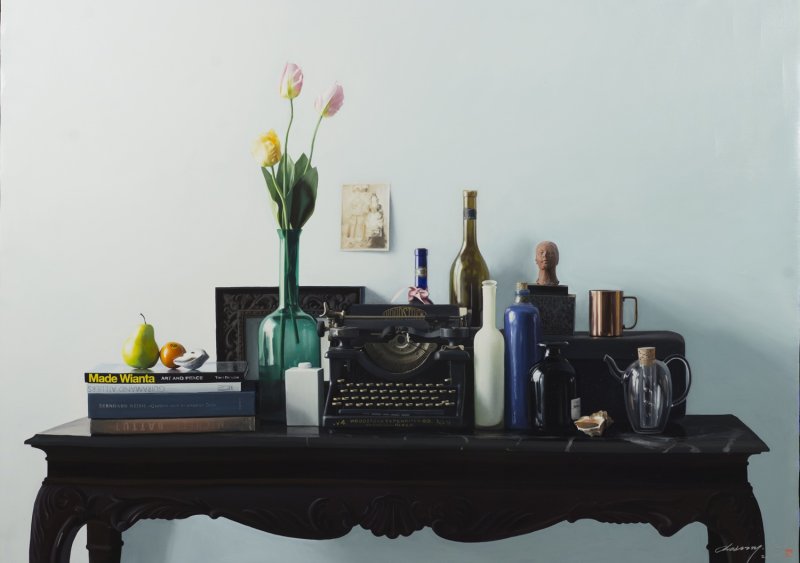 구자승, 타자기있는정물 2024 Oil on canvas 162-s *재판매 및 DB 금지