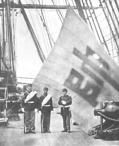 미군에게 빼앗긴 어재연 장군기(수자기) (출처=연합뉴스)