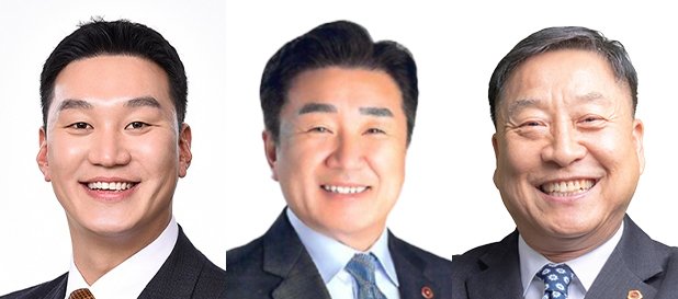 제주특별자치도의회 김기환 의원(더불어민주당·제주시 이도2동 갑), 양경호 의원(민주·제주시 노형동 갑), 양홍식 의원(민주·비례대표)