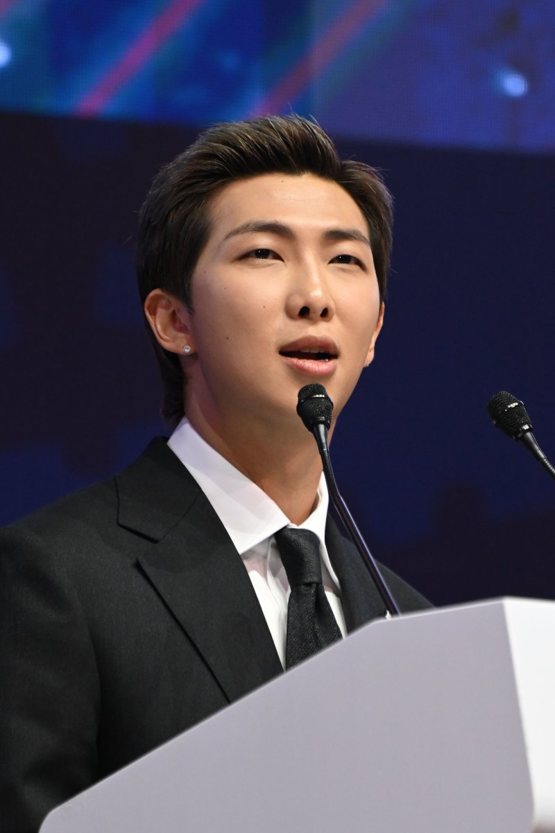 BTS RM, APEC CEO 서밋 기조연설…한국 아티스트라고 했더니 북한에서 왔냐고