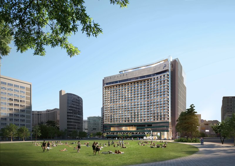 더플라자호텔 리모델링 투시도와 영등포구 대림2동 1104-1번지 일대 리모델링 투시도 서울시 제공