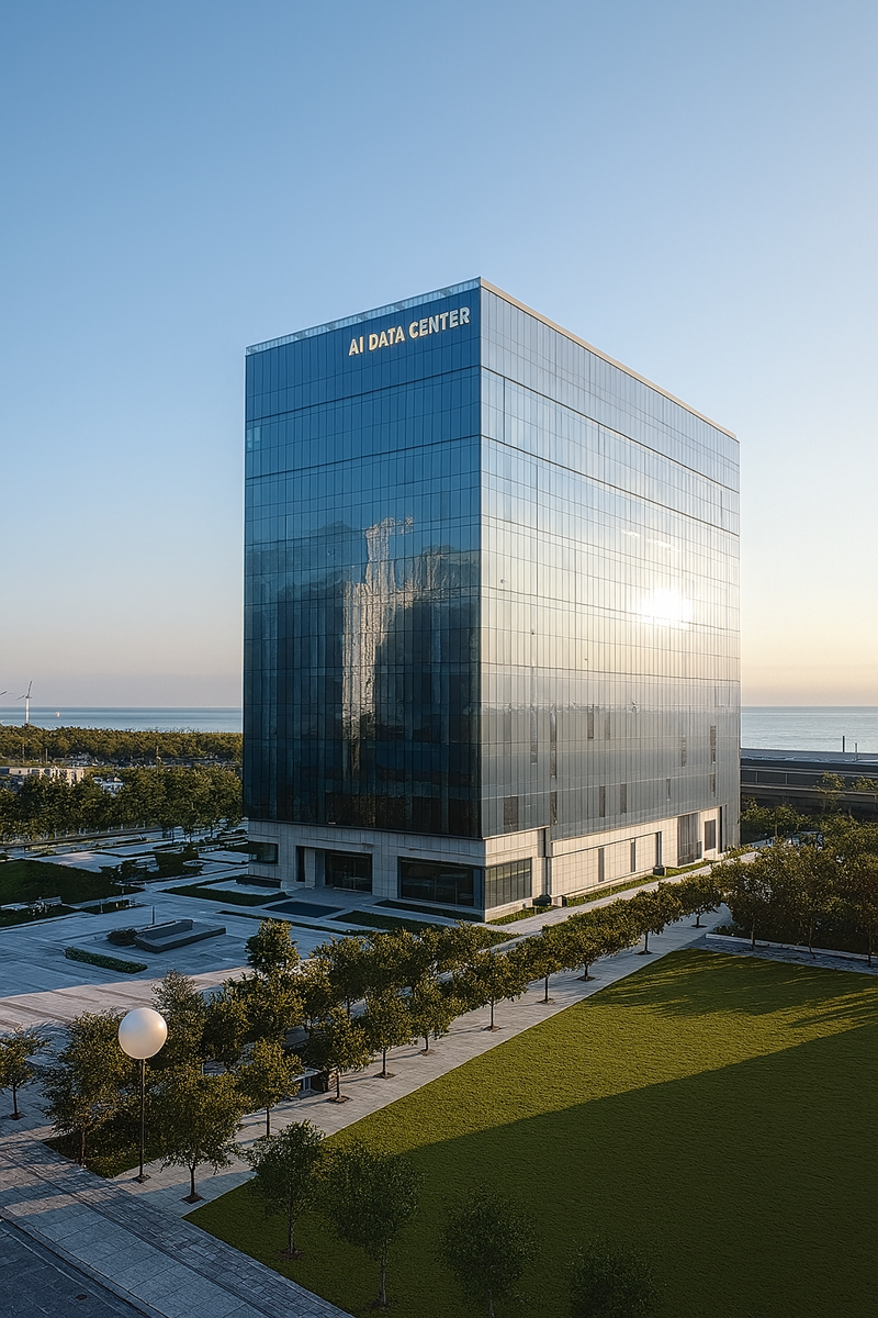 SK그룹과 아마존 웹 서비스(AWS)가 함께 짓는 AI 데이터센터 조감도. SK그룹 제공