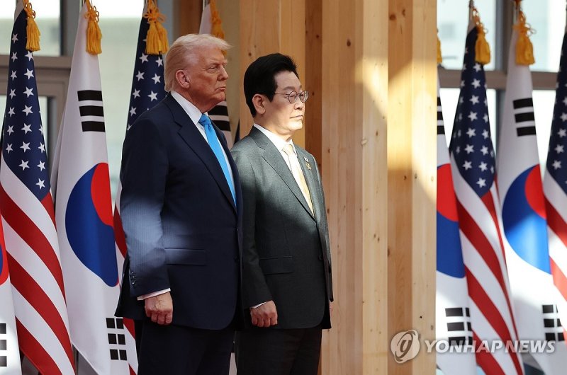 경주에서 만난 한미 정상 (출처=연합뉴스)