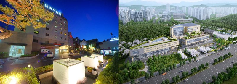 대전(왼쪽)·유성선병원 전경(선병원 제공) /뉴스1