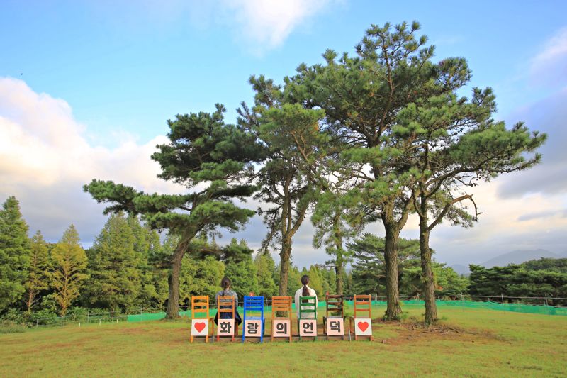 멋진 사진을 남길 수 있는 화랑의언덕 포토존