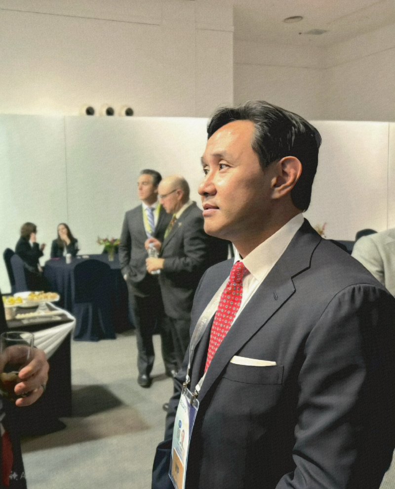 최윤범 고려아연 회장이 29일 경주예술의전당 화랑홀에서 열린 'APEC CEO 라운드테이블'에 참석했다. (고려아연 제공)