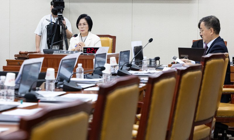 29일 서울 여의도 국회에서 열린 과학기술정보방송통신위원회 과학기술정보통신부 등에 대한 국정감사에서 국민의힘 위원들의 빈자리가 보이고 있다. 2025.10.29/뉴스1 ⓒ News1 이승배 기자