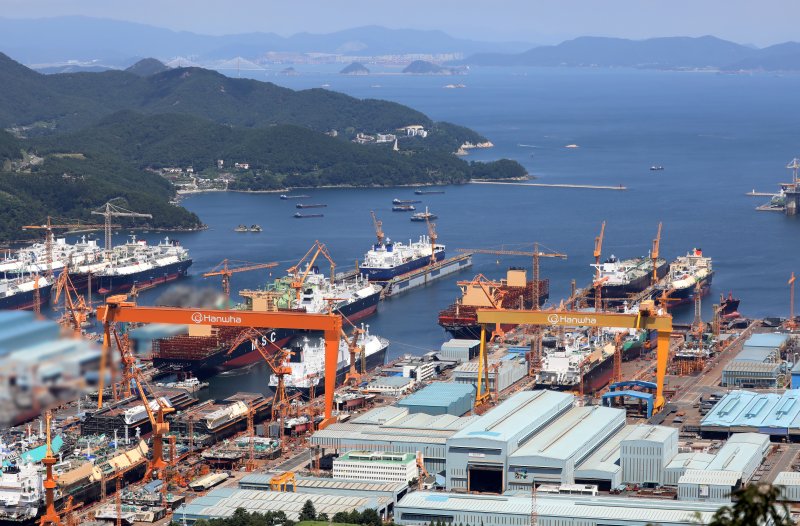 경남 거제시 한화오션 거제사업장./뉴스1 ⓒ News1 윤일지 기자