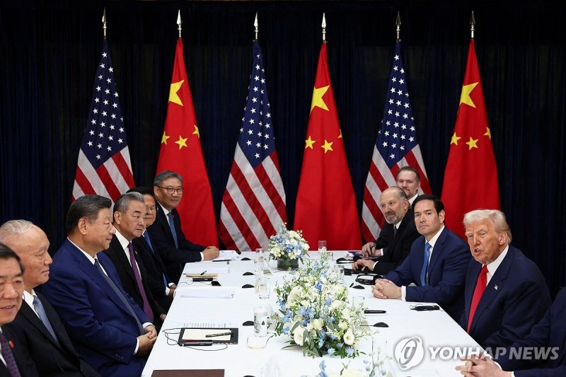 트럼프-시진핑 미중 정상회담 (출처=연합뉴스)