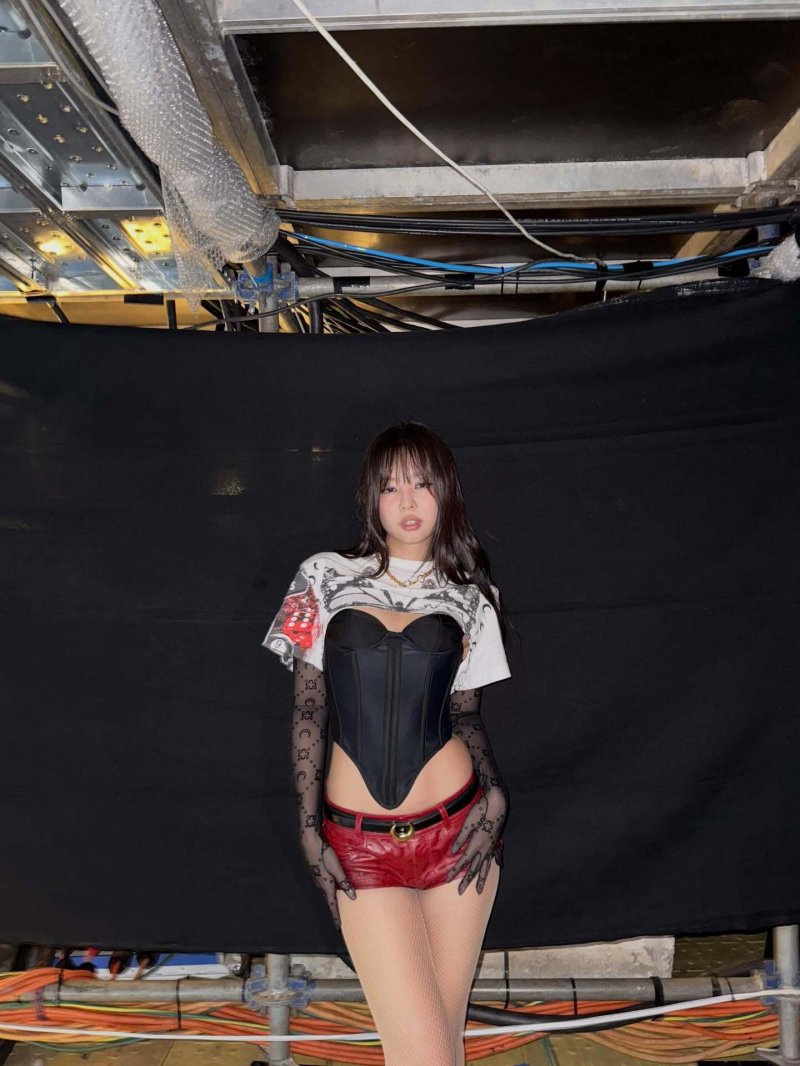 블랭핑크 제니, 강렬한 레드 핫팬츠…범접 불가 섹시미 [N샷]