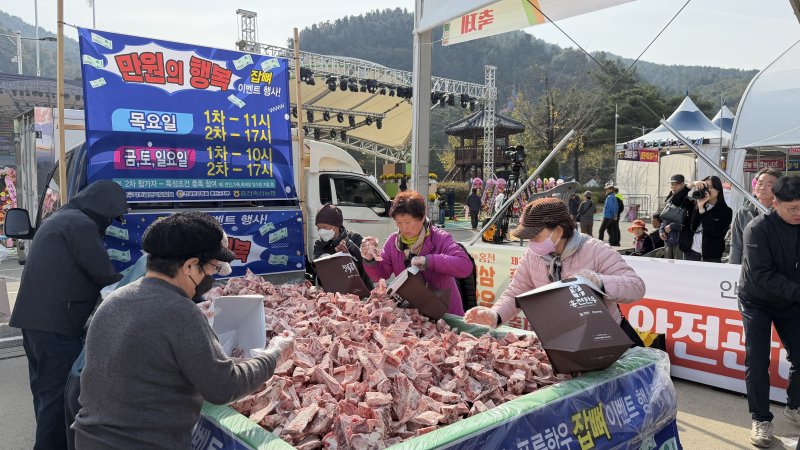 '제23회 홍천 인삼·한우 명품축제'‧'제10회 홍천사과축제' .(홍천군 제공. 재판매 및 DB금지)/뉴스1