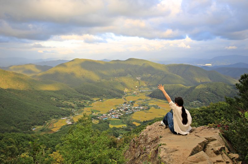 경주 화랑의언덕 최고의 포토존 '명상바위'