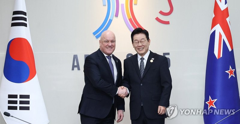 이재명 대통령, 뉴질랜드 총리와 양자회담 (출처=연합뉴스)