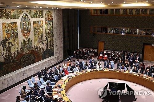 유엔 안보리 회의장 (출처=연합뉴스)