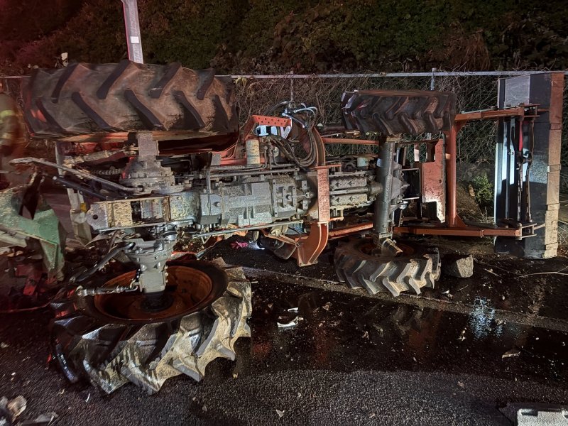 홍성군 홍성읍 옥암리 교통사고 현장. (홍성소방서 제공, 재판매 및 DB금지) / 뉴스1