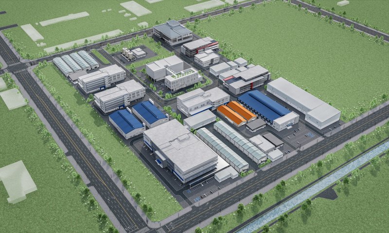 새만금 스마트 수산가공종합단지 입주업체 조감도.
