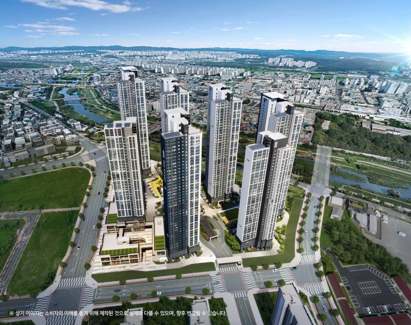 더샵 오산역아크시티 조감도. 포스코이앤씨 제공