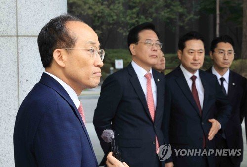 특검 조사 마친 추경호 (출처=연합뉴스)