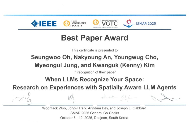 [서울=뉴시스] 수상 증빙. (사진=한양대 제공) 2025.10.31. photo@newsis.com *재판매 및 DB 금지