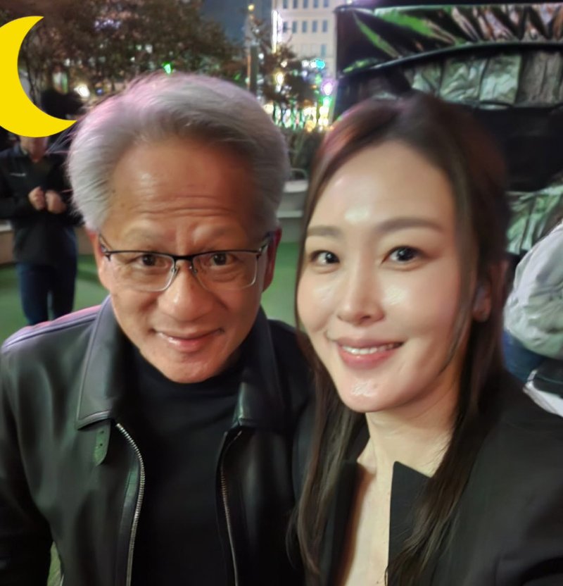 신아영, 젠슨 황 엔비디아 CEO 만났다…이현이 "부러워" [N샷]