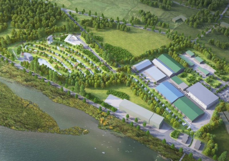 내년 완공 예정인 한국수산자원공단 대규모 연어 자연 산란장. (한국수산자원공단. 재판매 및 DB금지)