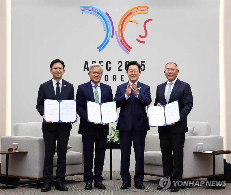 엔비디아, 정부·민간기업과 AI 관련 협약 (출처=연합뉴스)