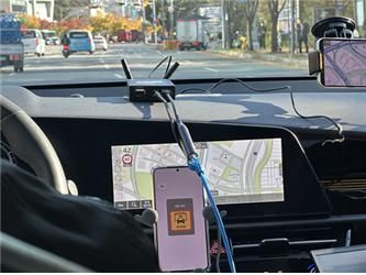 한국지능형교통체계협회(ITS Korea)에서 진행한 '2025 하반기 C-ITS 상호호환성 시험(K-Plugtest)' 중 실외주행테스트 모습. 사진=ITS Korea 제공