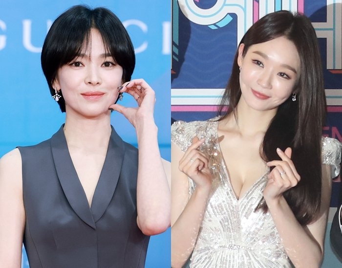 송혜교, 강민경 선물 인증…헬스장도 함께 다니는 '절친'