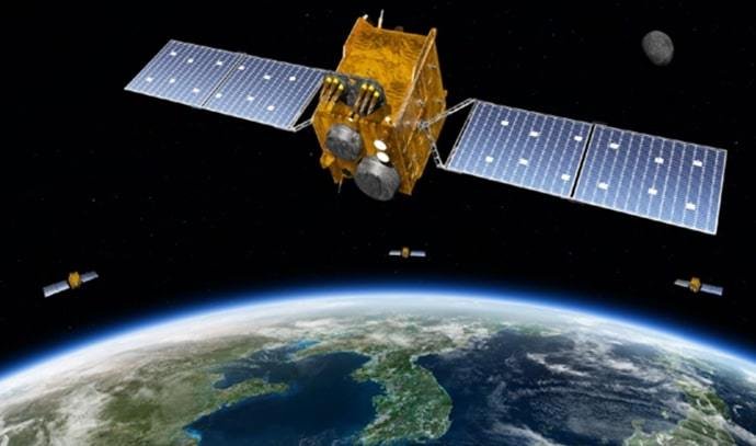 한국형 위성항법 시스템(KPS) 위성 1호기 상상도.(한국항공우주연구원 제공)