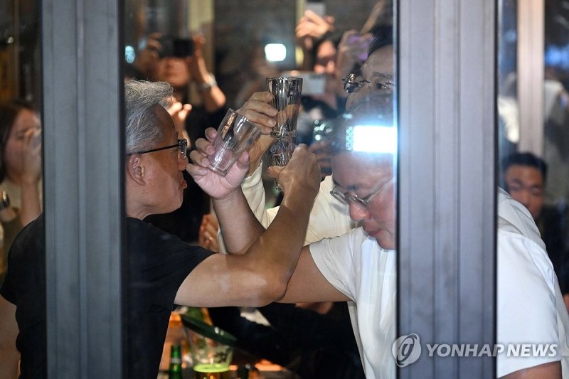 젠슨 황·이재용·정의선 치맥 회동 (출처=연합뉴스)