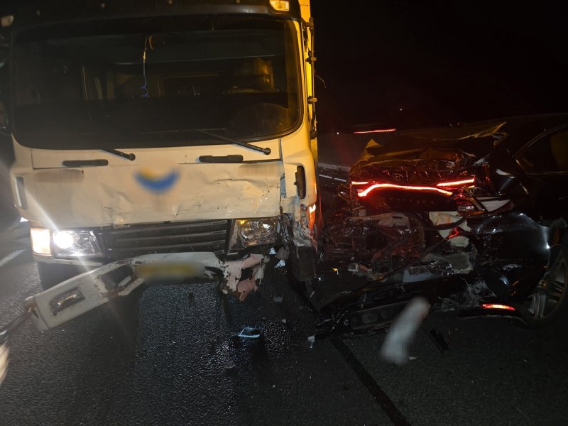 중부내륙고속도로 사고 현장 (출처=연합뉴스)