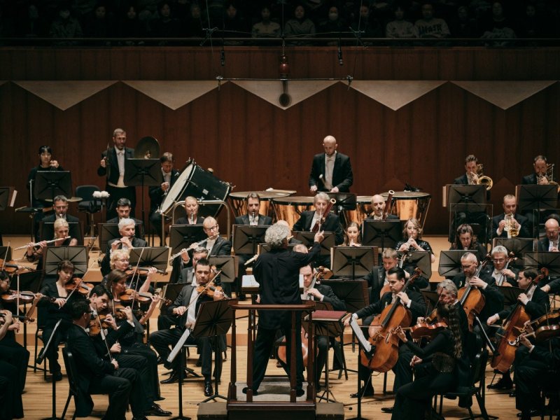 [서울=뉴시스] 지난 28일 서울 서초구 예술의전당에서 열린 '세묜 비치코프 & 체코 필하모닉' 공연 연주 모습. (사진=인아츠프로덕션 제공) 2025.10.31. photo@newsis.com *재판매 및 DB 금지