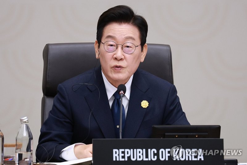 이재명 대통령, APEC 의장국 인계식 발언 (출처=연합뉴스)