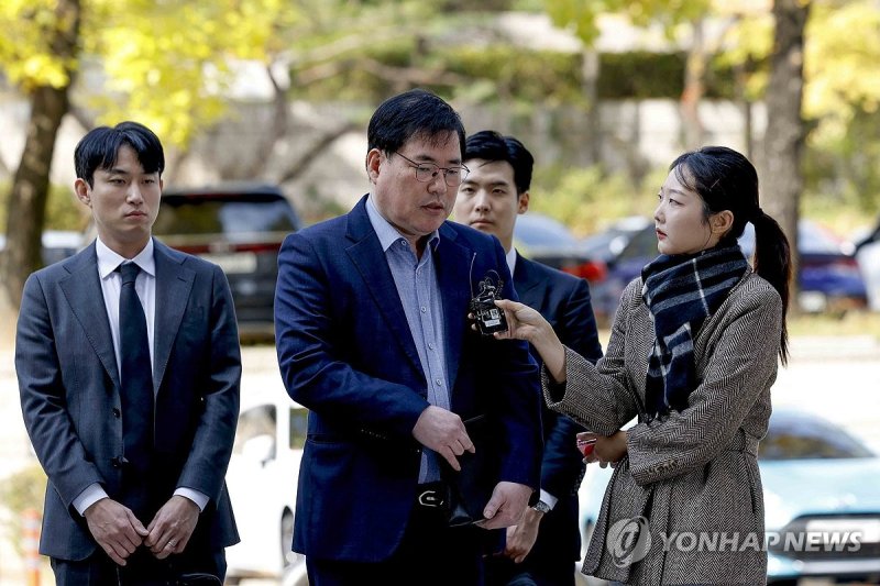 선고공판 출석하는 유동규 전 기획본부장 (출처=연합뉴스)