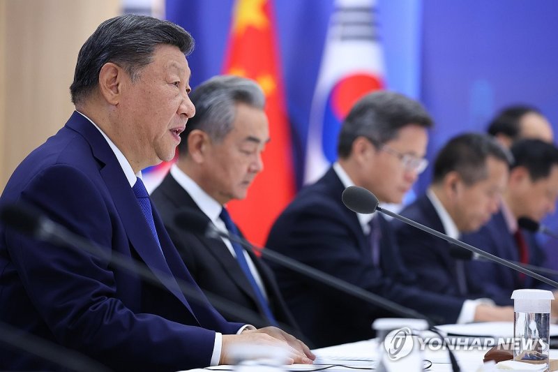 한중 정상회담, 발언하는 시진핑 중국 국가주석 (출처=연합뉴스)