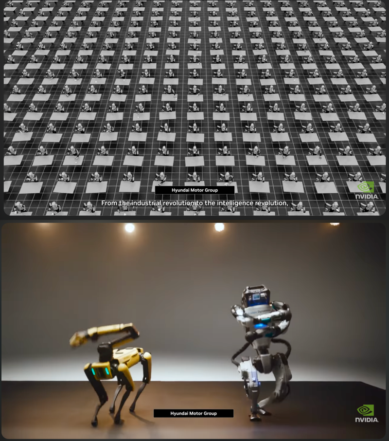 엔비디아가 ‘한국의 차세대 산업혁명’이라는 제목으로 올린 영상. /사진=엔비디아 유튜브 채널 캡처