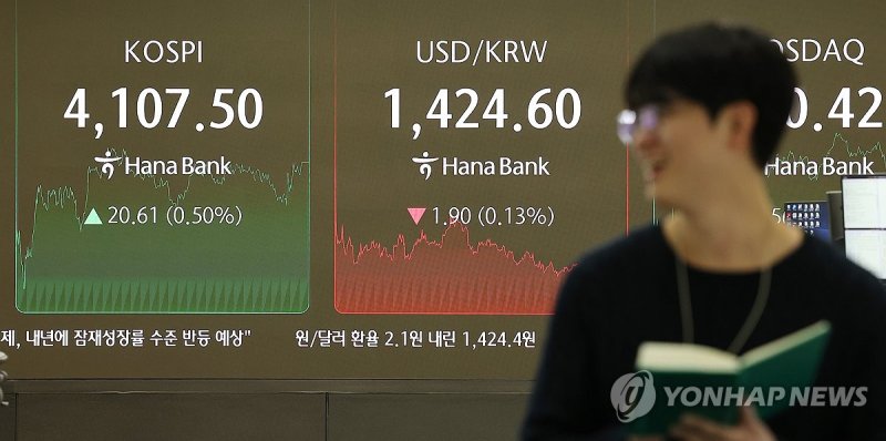 코스피, 사흘째 올라 사상 첫 4,100대 마감 (출처=연합뉴스)